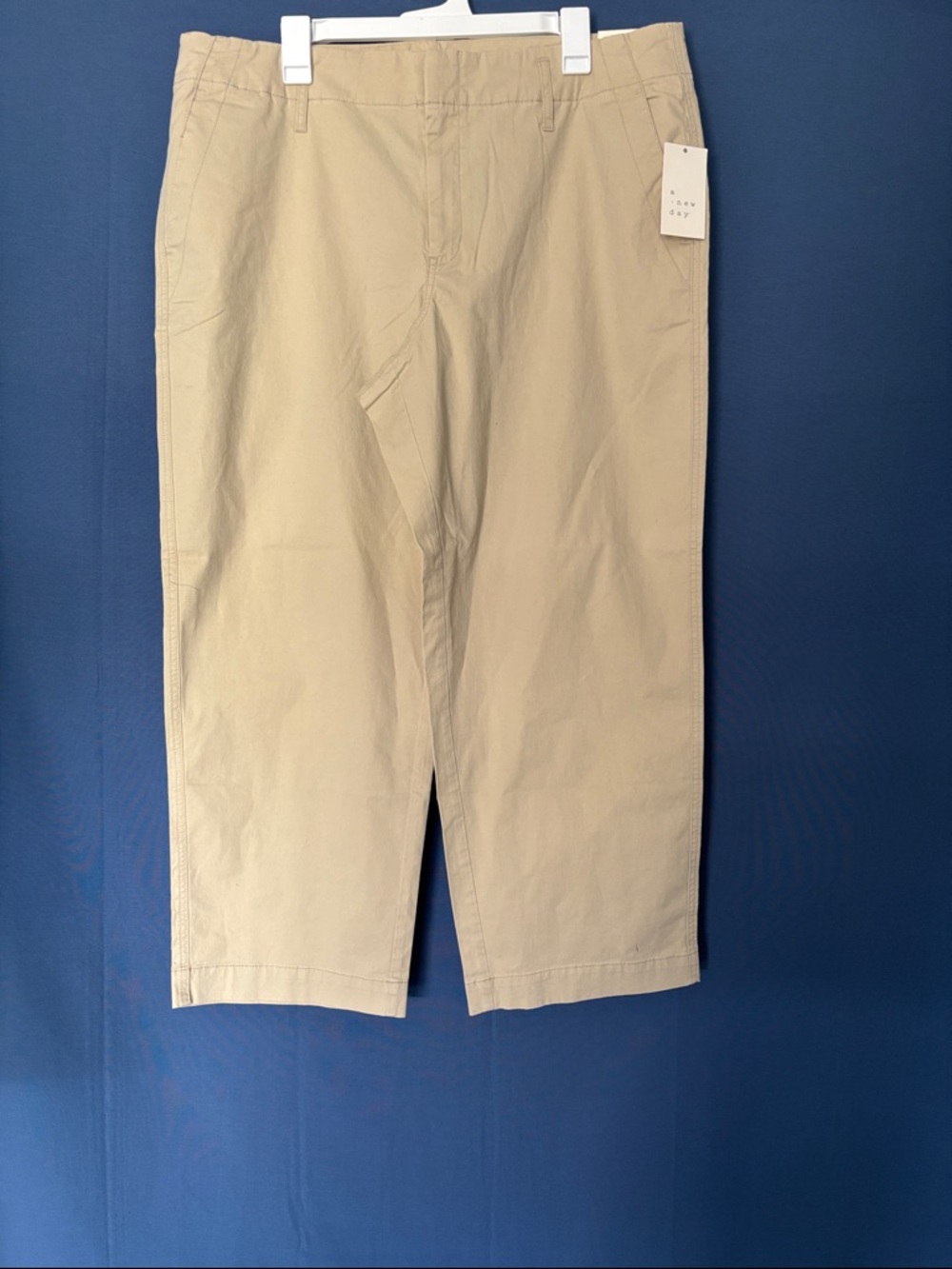 Y2K a new day Beige Wide-Leg Crop Jeans
